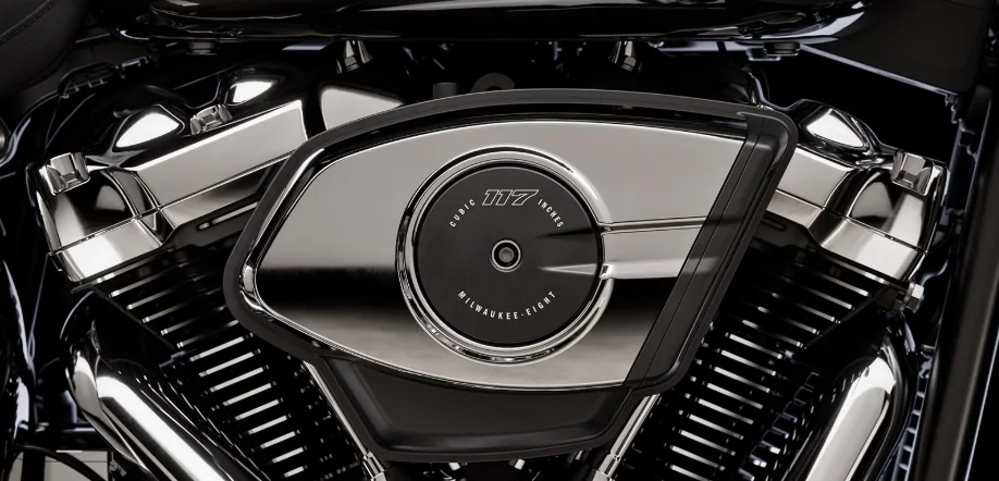 Harley-Davidson M8 117 stock air cleaner shown as a fitment reference